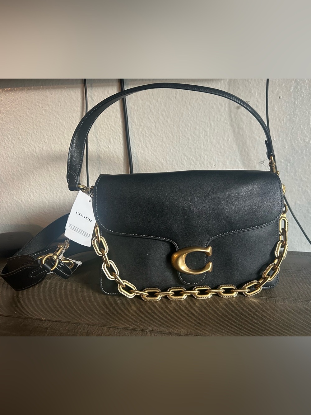 Coach Med tabby Leather Shoulder Bag NWT